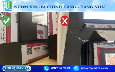 CÁCH PHÂN BIỆT CỬA NHÔM XINGFA THẬT GIẢ VÀ NHẬN BIẾT NHÔM XINGFA CHÍNH HÃNG