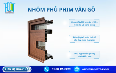  SANG TRỌNG & TINH TẾ VỚI NHÔM PHỦ PHIM VÂN GỖ - LỰA CHỌN CỦA GIA CHỦ HIỆN ĐẠI 