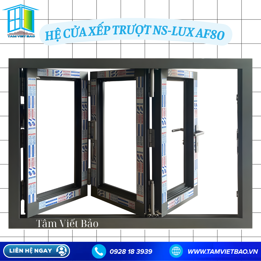 Giới Thiệu Về Hệ Cửa Xếp Trượt NS-LUX AF80